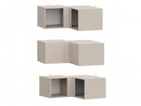 Антресоль (АН50+АН75+планка) Эккервуд (меланж) в Раисино - raisino.mebel-nsk.ru | фото