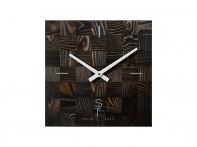 Часы настенные SLT 5195 CHESS BLACK WOOD в Раисино - raisino.mebel-nsk.ru | фото