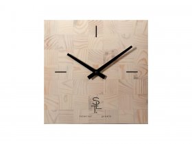 Часы настенные SLT 5196 CHESS WHITE WOOD в Раисино - raisino.mebel-nsk.ru | фото