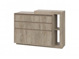 Комод 1200 22 J-Э Этна (дуб эндгрей) в Раисино - raisino.mebel-nsk.ru | фото