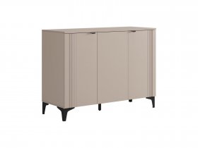 Комод 3 Рич (кашемир/фрапучино матовый/черный) в Раисино - raisino.mebel-nsk.ru | фото