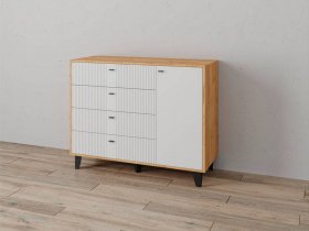 Комод «Катрин-13» (дуб крафт золотой/карбон фарфор) в Раисино - raisino.mebel-nsk.ru | фото