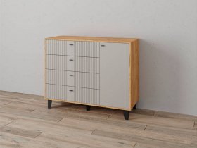 Комод «Катрин-13» (дуб крафт золотой/сантьяго софт) в Раисино - raisino.mebel-nsk.ru | фото