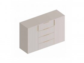 Комод с 4 ящ., 2створ. «Тефия» (тефия/софт сантьяго) в Раисино - raisino.mebel-nsk.ru | фото