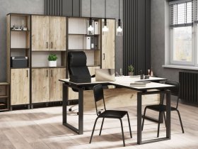 Комплект Гермес лофт (дуб крафт серый) в Раисино - raisino.mebel-nsk.ru | фото