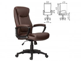 Кресло офисное BRABIX Enter EX-511, коричневое в Раисино - raisino.mebel-nsk.ru | фото
