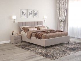 Кровать двуспальная 1,2м с под.мех. Оливия в Раисино - raisino.mebel-nsk.ru | фото