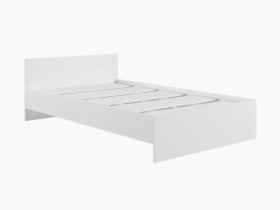 Кровать двуспальная 1,4м Мадера-М1400 (белый) в Раисино - raisino.mebel-nsk.ru | фото