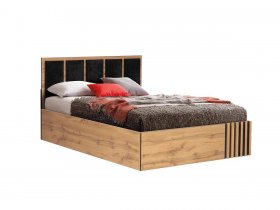 Кровать двуспальная с подъем. мех. 1,6 м Либерти 51.20 в Раисино - raisino.mebel-nsk.ru | фото