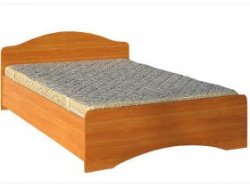 Кровать двуспальная 1,6м-1 (круглая спинка) в Раисино - raisino.mebel-nsk.ru | фото