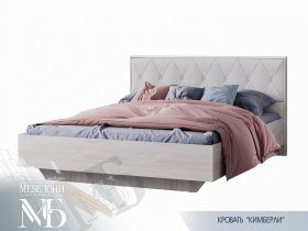 Кровать двуспальная 1,6м Кимберли КР-13 в Раисино - raisino.mebel-nsk.ru | фото