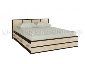 Кровать двуспальная Сакура 1,6 м в Раисино - raisino.mebel-nsk.ru | фото