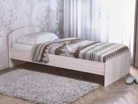 Кровать односпальная 80 с низкой спинкой (ясень шимо светлый) в Раисино - raisino.mebel-nsk.ru | фото