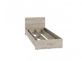 Кровать односпальная КР-080 Ронда (дуб крафт серый) в Раисино - raisino.mebel-nsk.ru | фото