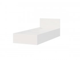 Кровать односпальная Мори КРМ 900.1 (белый) в Раисино - raisino.mebel-nsk.ru | фото