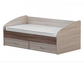 Кровать односпальная с ящиками 0,9 м-1 в Раисино - raisino.mebel-nsk.ru | фото