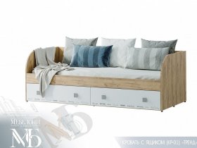 Кровать с ящиками Тренд КР-01 в Раисино - raisino.mebel-nsk.ru | фото