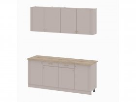 Кухонный гарнитур 2,0м Одетта (меланж/дуб сонома) в Раисино - raisino.mebel-nsk.ru | фото