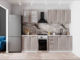 Кухонный гарнитур Империя 2,0 м (ясень шимо светлый) в Раисино - raisino.mebel-nsk.ru | фото