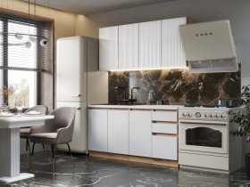 Кухонный гарнитур Ника 1,6 м (белый) в Раисино - raisino.mebel-nsk.ru | фото