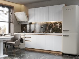 Кухонный гарнитур Ника 2,0 м (белый) в Раисино - raisino.mebel-nsk.ru | фото