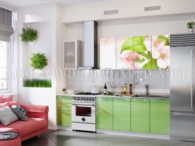 Кухонный гарнитур Яблоневый цвет в Раисино - raisino.mebel-nsk.ru | фото