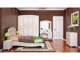 Модульная спальня Каролина в Раисино - raisino.mebel-nsk.ru | фото