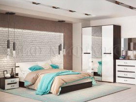 Модульная спальня Ким в Раисино - raisino.mebel-nsk.ru | фото