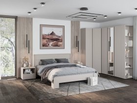 Модульная спальня Люмо (кашемир) в Раисино - raisino.mebel-nsk.ru | фото