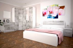 Модульная спальня Сорренто в Раисино - raisino.mebel-nsk.ru | фото
