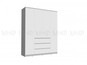 Шкаф 1600 с ящиками Челси (белый) в Раисино - raisino.mebel-nsk.ru | фото