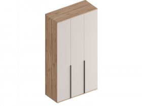 Шкаф 3-ств Сицилия (дуб альпийский/тефия) в Раисино - raisino.mebel-nsk.ru | фото