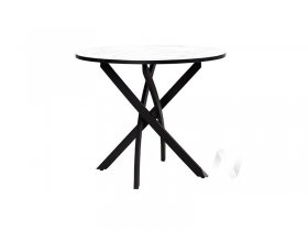 Стол обеденный Лион (мрамор белый/черный) в Раисино - raisino.mebel-nsk.ru | фото