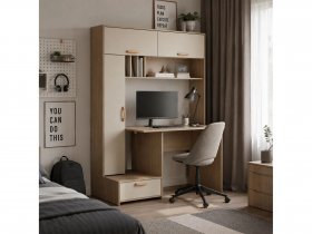 Стол письменный Лайт 03.243  (плэйн/сатин) в Раисино - raisino.mebel-nsk.ru | фото